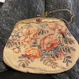 Antique Vintage Pedipoint small dress bag.